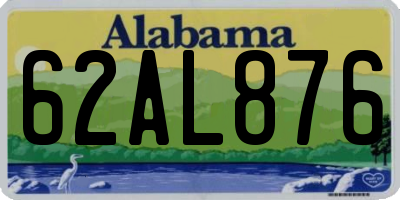 AL license plate 62AL876