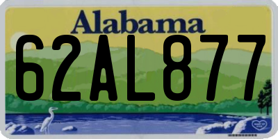 AL license plate 62AL877