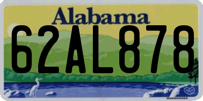 AL license plate 62AL878