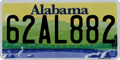 AL license plate 62AL882