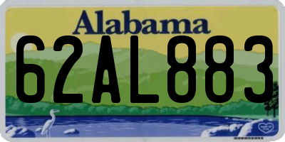 AL license plate 62AL883