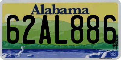 AL license plate 62AL886