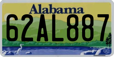 AL license plate 62AL887