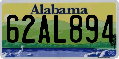 AL license plate 62AL894