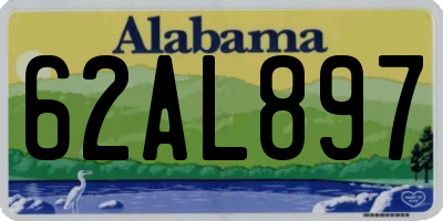 AL license plate 62AL897