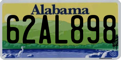 AL license plate 62AL898
