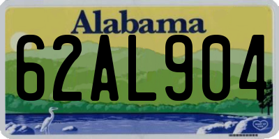 AL license plate 62AL904
