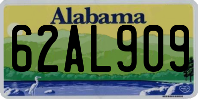 AL license plate 62AL909