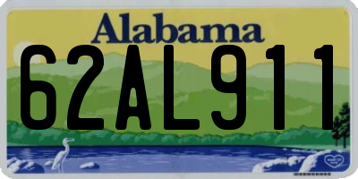 AL license plate 62AL911