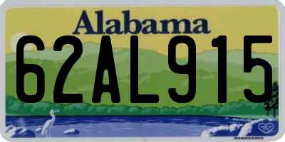 AL license plate 62AL915