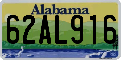 AL license plate 62AL916