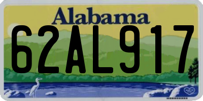AL license plate 62AL917