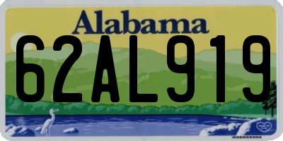 AL license plate 62AL919