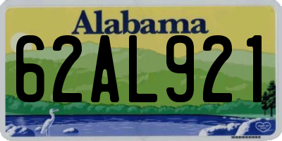 AL license plate 62AL921