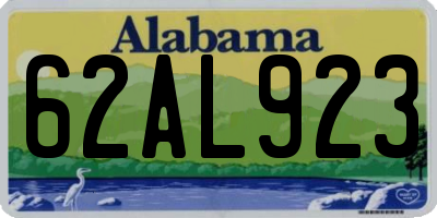 AL license plate 62AL923