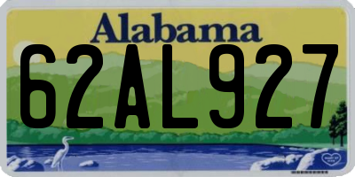 AL license plate 62AL927