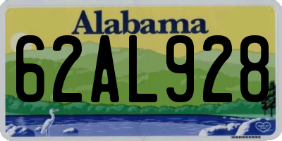 AL license plate 62AL928