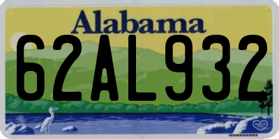 AL license plate 62AL932