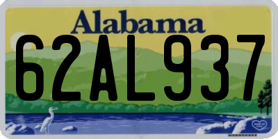 AL license plate 62AL937