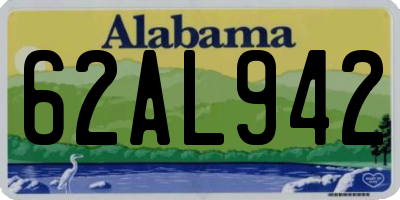 AL license plate 62AL942