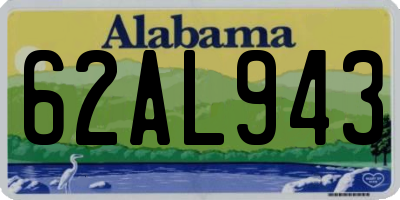 AL license plate 62AL943
