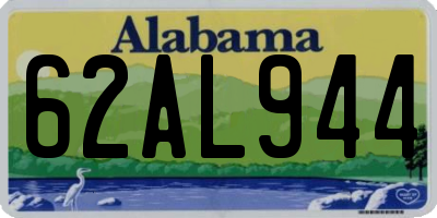 AL license plate 62AL944