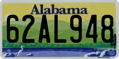 AL license plate 62AL948