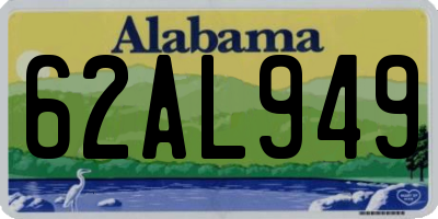AL license plate 62AL949