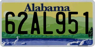 AL license plate 62AL951