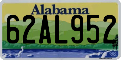 AL license plate 62AL952