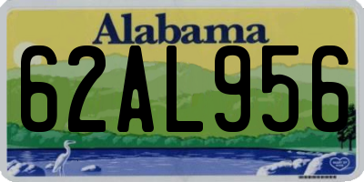 AL license plate 62AL956