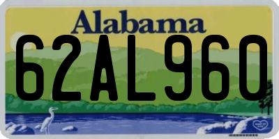 AL license plate 62AL960