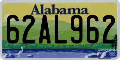 AL license plate 62AL962
