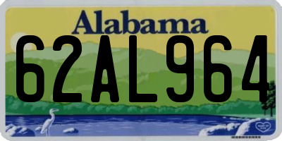 AL license plate 62AL964