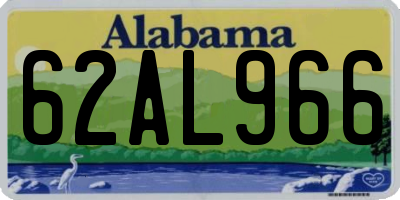 AL license plate 62AL966