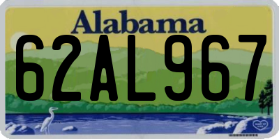 AL license plate 62AL967