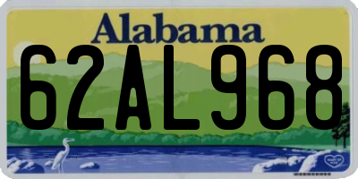 AL license plate 62AL968