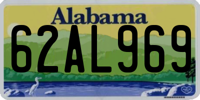 AL license plate 62AL969