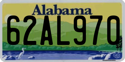 AL license plate 62AL970
