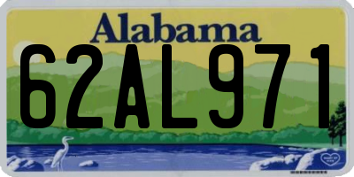 AL license plate 62AL971