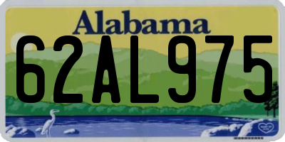 AL license plate 62AL975