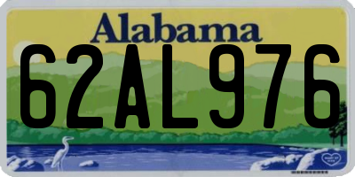 AL license plate 62AL976