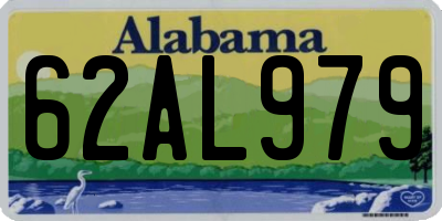 AL license plate 62AL979