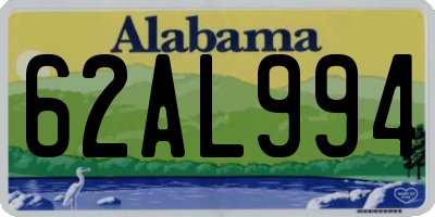 AL license plate 62AL994