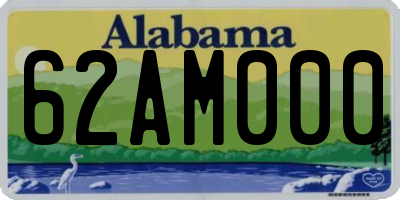 AL license plate 62AM000