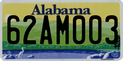 AL license plate 62AM003