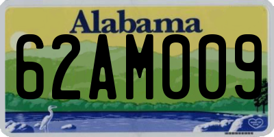 AL license plate 62AM009