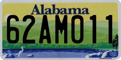 AL license plate 62AM011