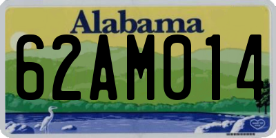 AL license plate 62AM014