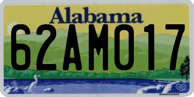 AL license plate 62AM017